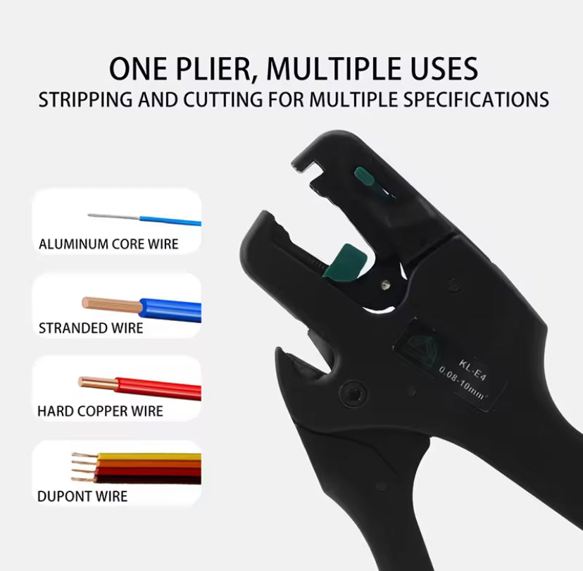 Ultra-Lightweight D3 0.08-10mm Automatic Wire Stripper: Professional Tool for Home Improvement Electricians – Precision Stripping,