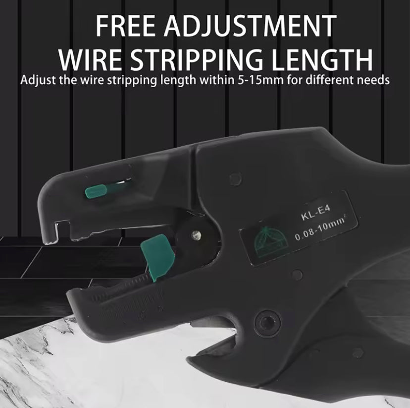 Ultra-Lightweight D3 0.08-10mm Automatic Wire Stripper: Professional Tool for Home Improvement Electricians – Precision Stripping,