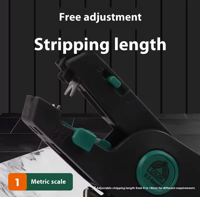 D2 0.5-6mm Lightweight automatic wire stripper, multi-functional stripping tool, electrician-specific high-efficiency wire stripper