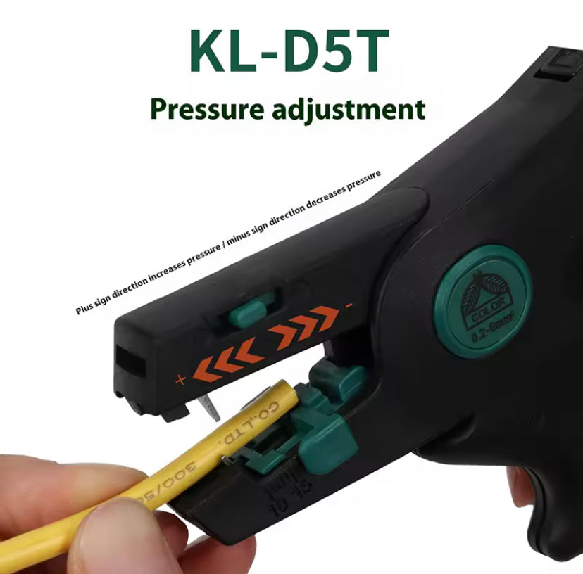 D2 0.5-6mm Lightweight automatic wire stripper, multi-functional stripping tool, electrician-specific high-efficiency wire stripper