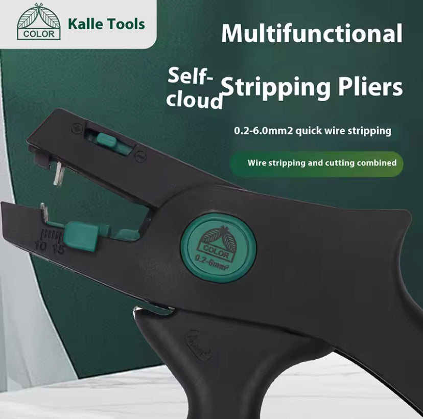 D2 0.5-6mm Lightweight automatic wire stripper, multi-functional stripping tool, electrician-specific high-efficiency wire stripper