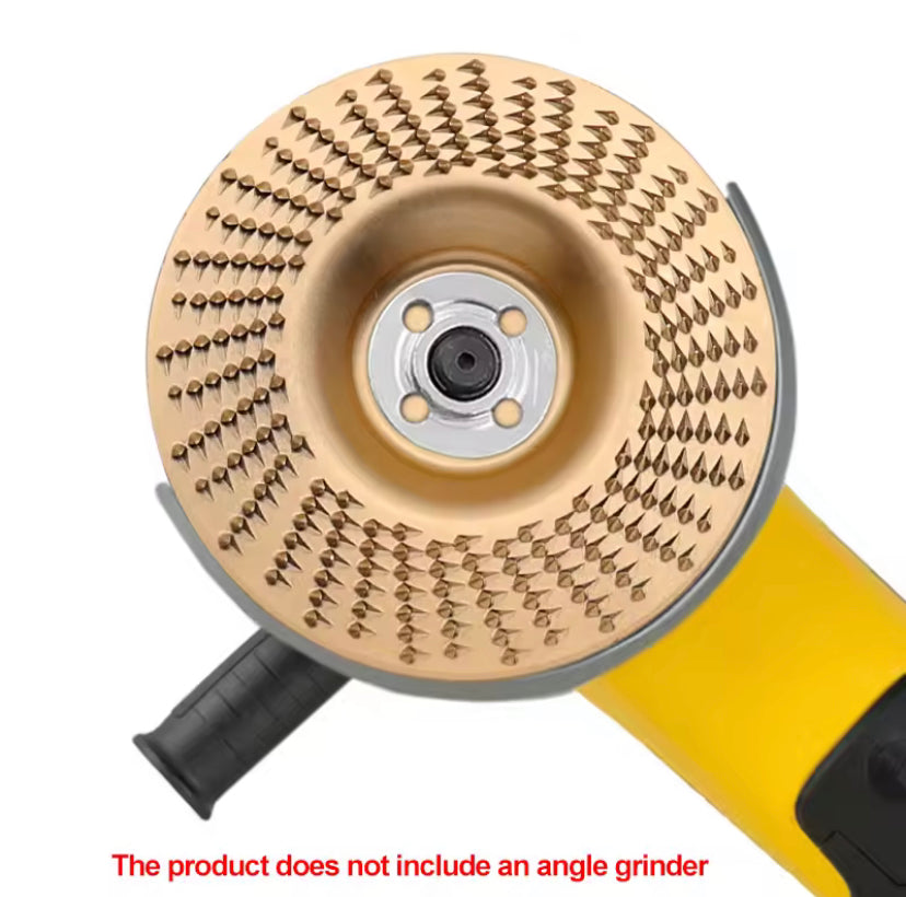 1Pc 4 inch Wood Grinding  Polishing Wheel Rotary Disc Angle Grinder  Wood Carving Set Sanding Wood  Tool Abrasive Disc Tool For Cutting