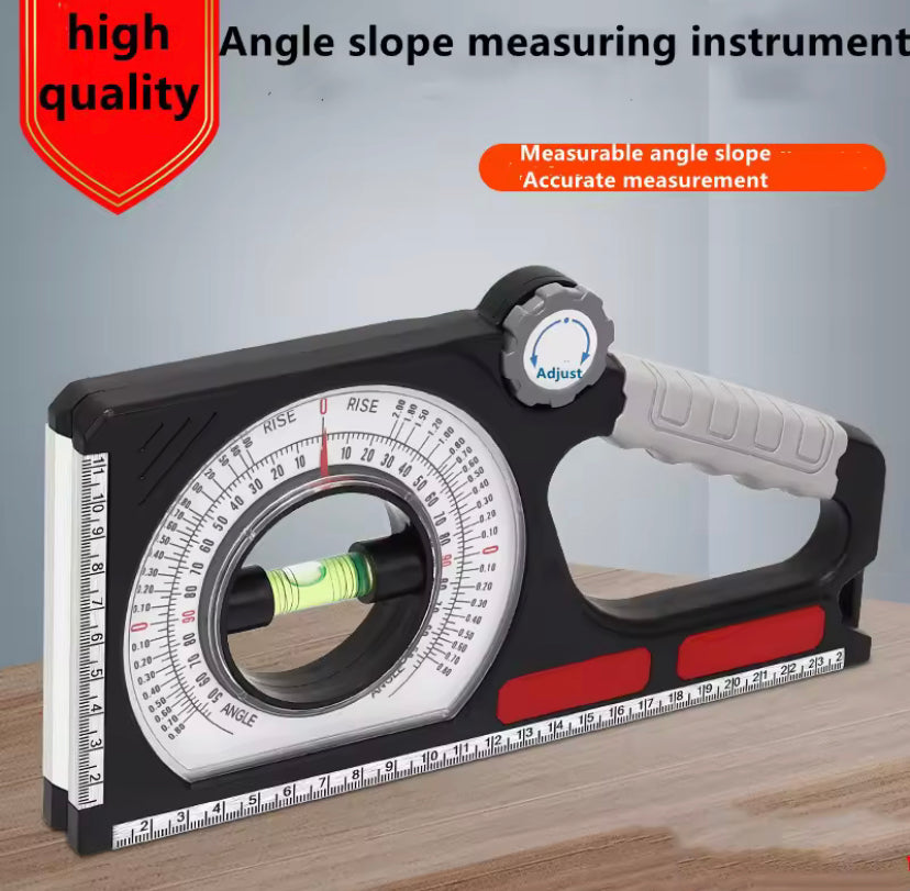 Slope Angle Measuring Tool Multifunctional ABS Engineering Slope Level Meter Angle Measuring Scale Tool Slope Measuring Scale