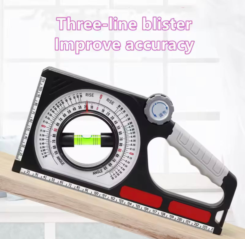 Slope Angle Measuring Tool Multifunctional ABS Engineering Slope Level Meter Angle Measuring Scale Tool Slope Measuring Scale