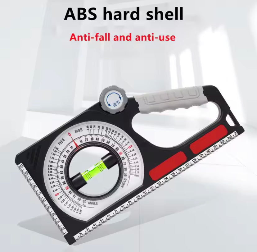 Slope Angle Measuring Tool Multifunctional ABS Engineering Slope Level Meter Angle Measuring Scale Tool Slope Measuring Scale