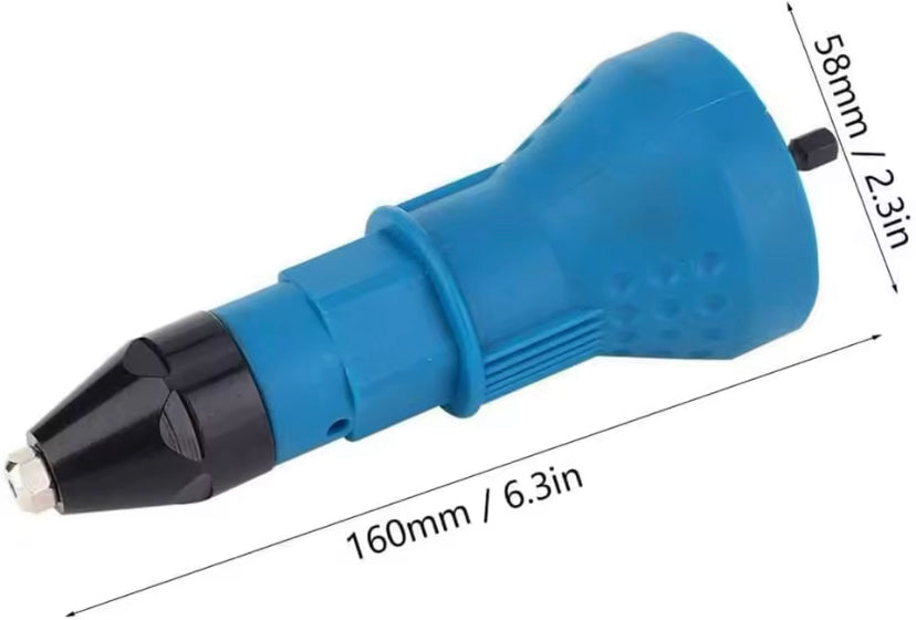 Riveting Drill Adapter Electric Pull Rivet Nut Gun Conversion Adapter Cordless Rivet Adaptor Nut Tools Riveting Drill Adapter