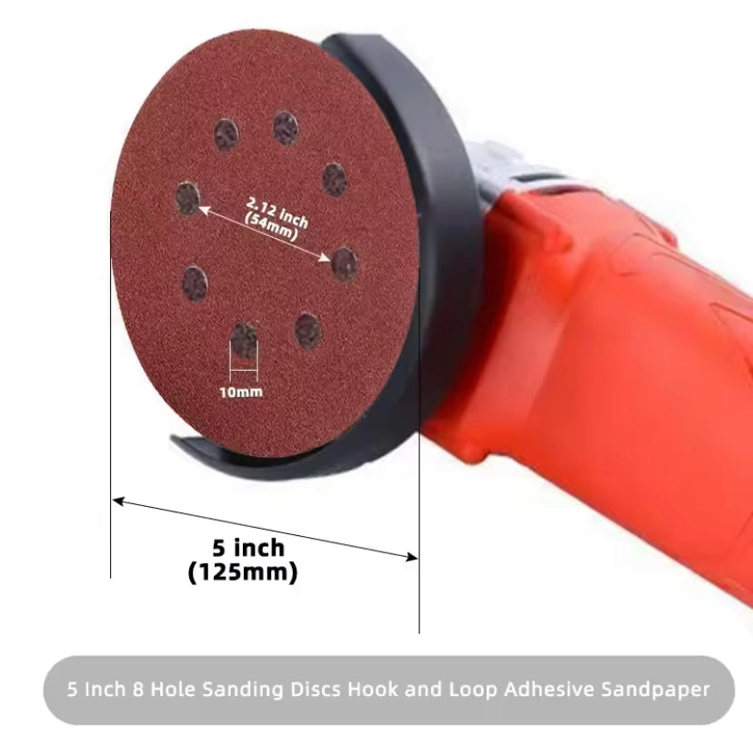 30pcs 5" 125mm 8 Hole Hook Loop Sanding Discs Sandpaper Pads Set 60Grits ~ 2000Grits Sander Disc Abrasive Polishing Tools