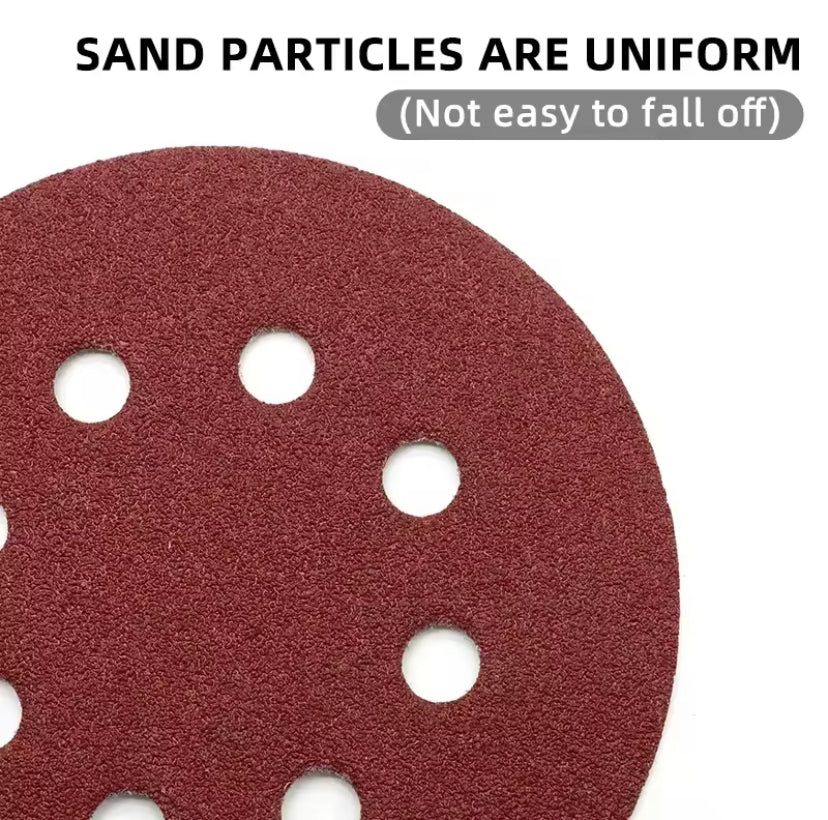 30pcs 5" 125mm 8 Hole Hook Loop Sanding Discs Sandpaper Pads Set 60Grits ~ 2000Grits Sander Disc Abrasive Polishing Tools