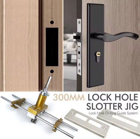 Door Lock Hole Opener Kit - Installing Doors Lock Mortiser for Wooden Doors Mortising Machine Door Lock Installation Mortise Jig