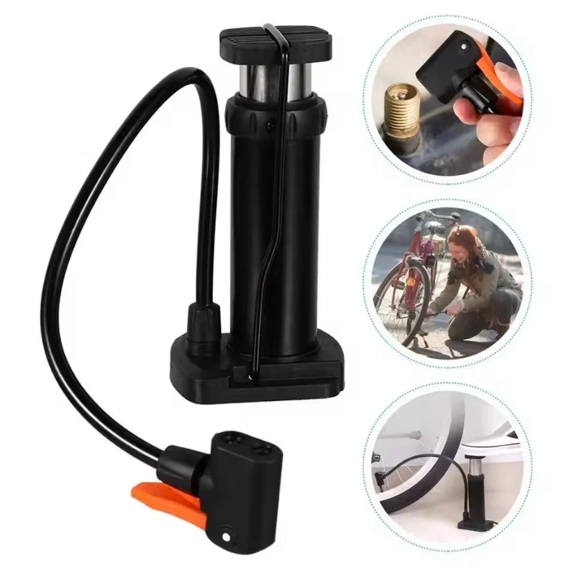 Folding Foot Pedal Air Pump Air Pump Portable Inflator For Bike Car Motorcycle Basketball Multifunctional High Pressure Pum P2R0