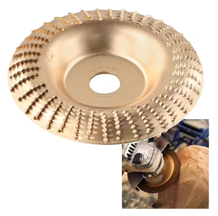 1Pc 4inch Wood Grinding  Polishing Wheel Rotary Disc Angle Grinder  Wood Carving Set Sanding Wood  Tool Abrasive Disc Tool For Cutting