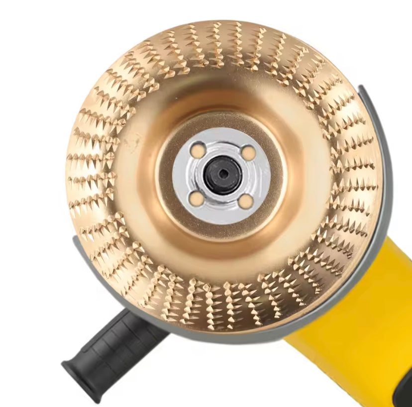 1Pc 4inch Wood Grinding  Polishing Wheel Rotary Disc Angle Grinder  Wood Carving Set Sanding Wood  Tool Abrasive Disc Tool For Cutting