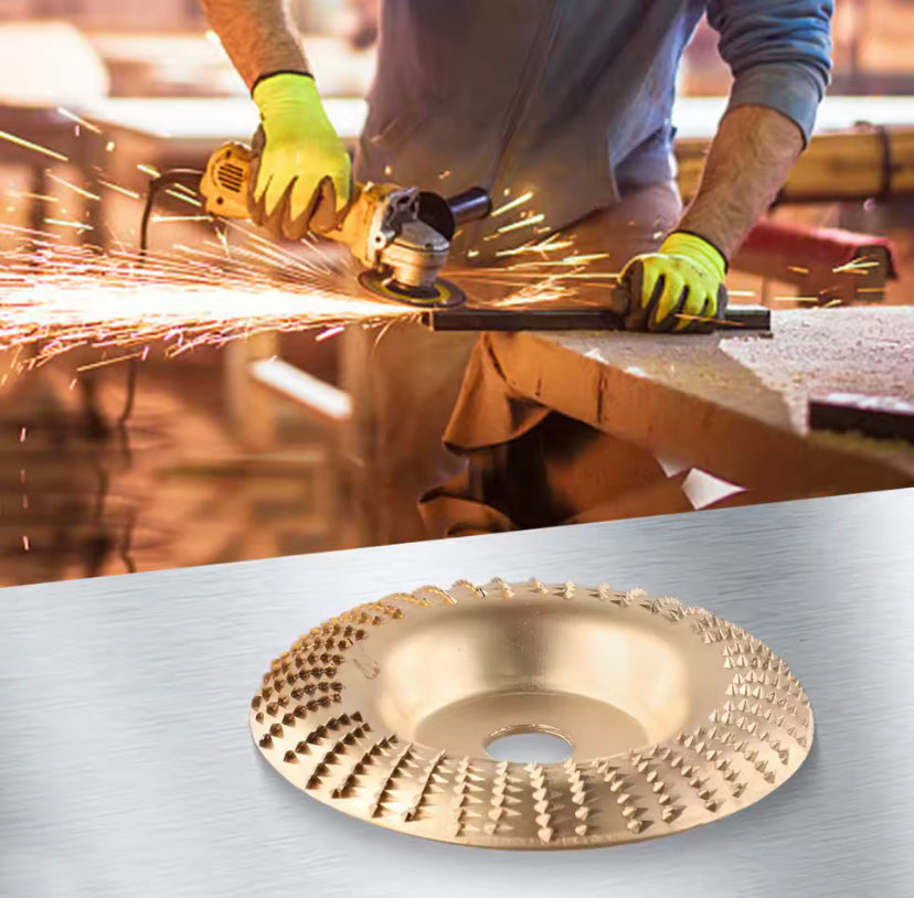 1Pc 4inch Wood Grinding  Polishing Wheel Rotary Disc Angle Grinder  Wood Carving Set Sanding Wood  Tool Abrasive Disc Tool For Cutting