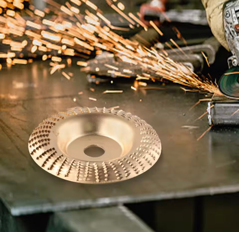 1Pc 4inch Wood Grinding  Polishing Wheel Rotary Disc Angle Grinder  Wood Carving Set Sanding Wood  Tool Abrasive Disc Tool For Cutting