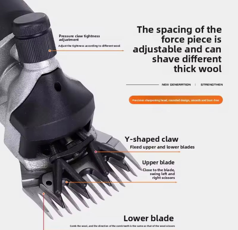 High Power Electric Wool Scissors Pet Shearing Trimming Electric Wool Scissors Multifunctional Electric Wool Trim Machine
