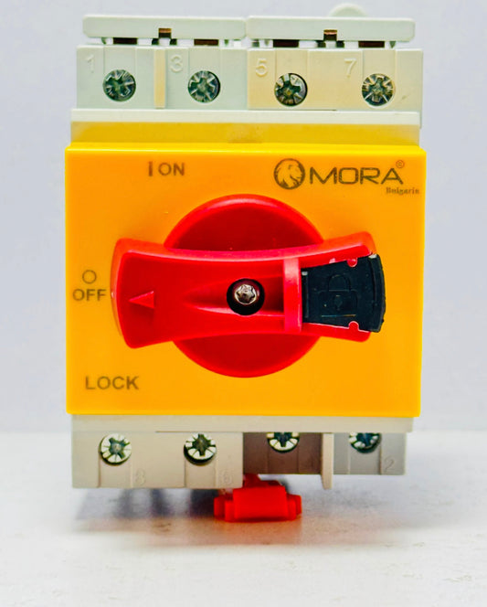 MORA DC Solar Isolator Switch PV 1200V 32A Din Rail Mounting Rotating Handle CE Disconnector For Solar Certified EKD16-DB32