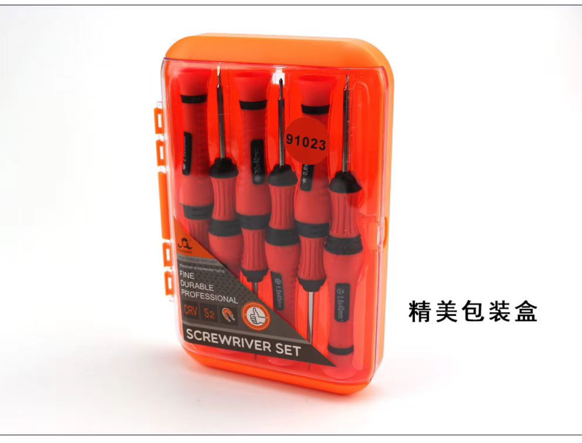 6 in 1 Mobile Repair Tools Cross Precision Screwdriver Set for iPhone Laptop Repair Kit 91023