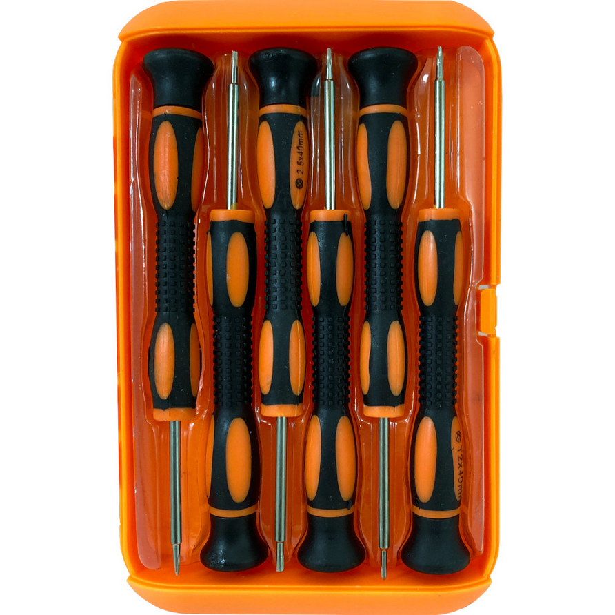 6 in 1 Mobile Repair Tools Cross Precision Screwdriver Set for iPhone Laptop Repair Kit 91026