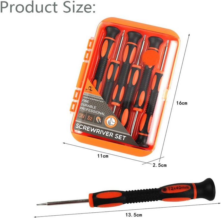 6 in 1 Mobile Repair Tools Cross Precision Screwdriver Set for iPhone Laptop Repair Kit 91026