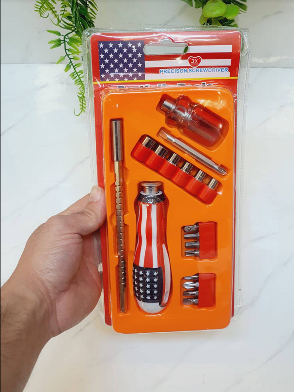 18PC Adjustable Screwdriver Tool Set For Opening and Repairing All Types of Use