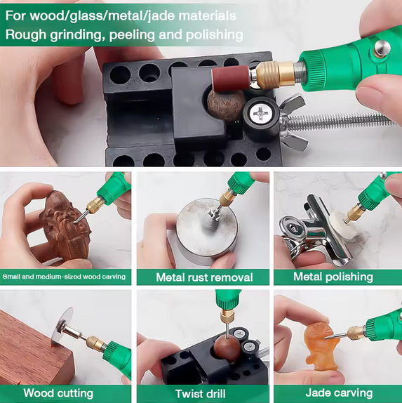 POWTECH Electric Drill Polisher Polishing Machine Electric Rotary Sanding Tool Micro Home Tools