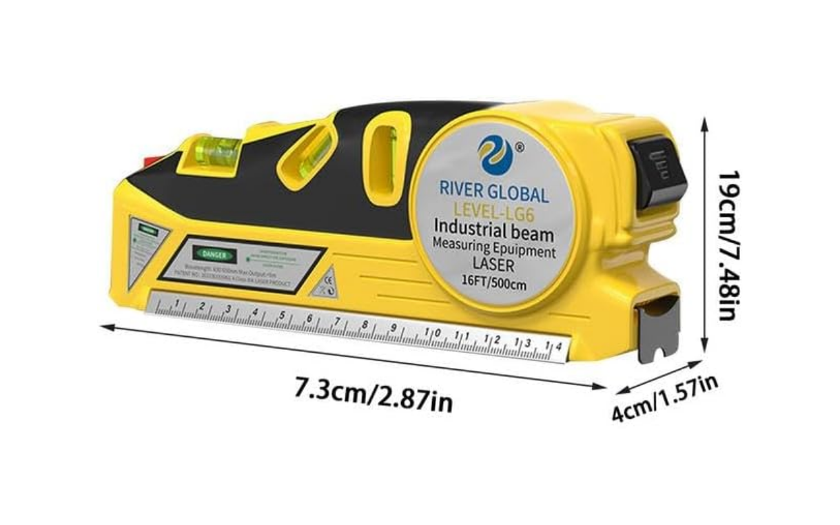 River Global Laser Level, Industrial Beam Measuring Equipment 16 ft