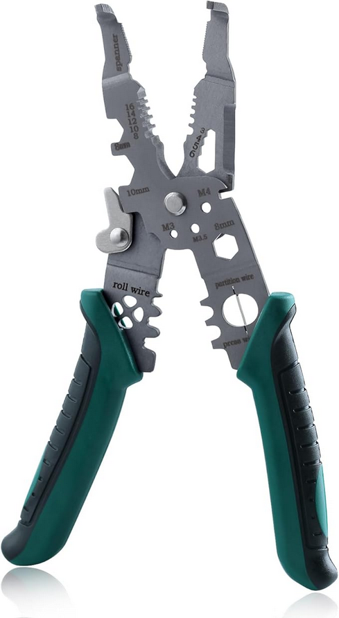 10-in-1 Multifunctional Wire Stripper, Wire Stripping and Unscrewing Tool, Wire and Cable Stripper, Professional Electrical Wire Stripper, Hand Tools