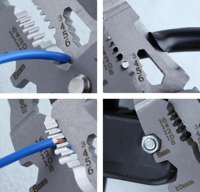 10-in-1 Multifunctional Wire Stripper, Wire Stripping and Unscrewing Tool, Wire and Cable Stripper, Professional Electrical Wire Stripper, Hand Tools