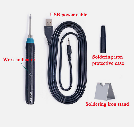 YIHUA 947 USB Soldering Iron 5V  9 WATT Portable Mini Cordless Soldering Iron USB