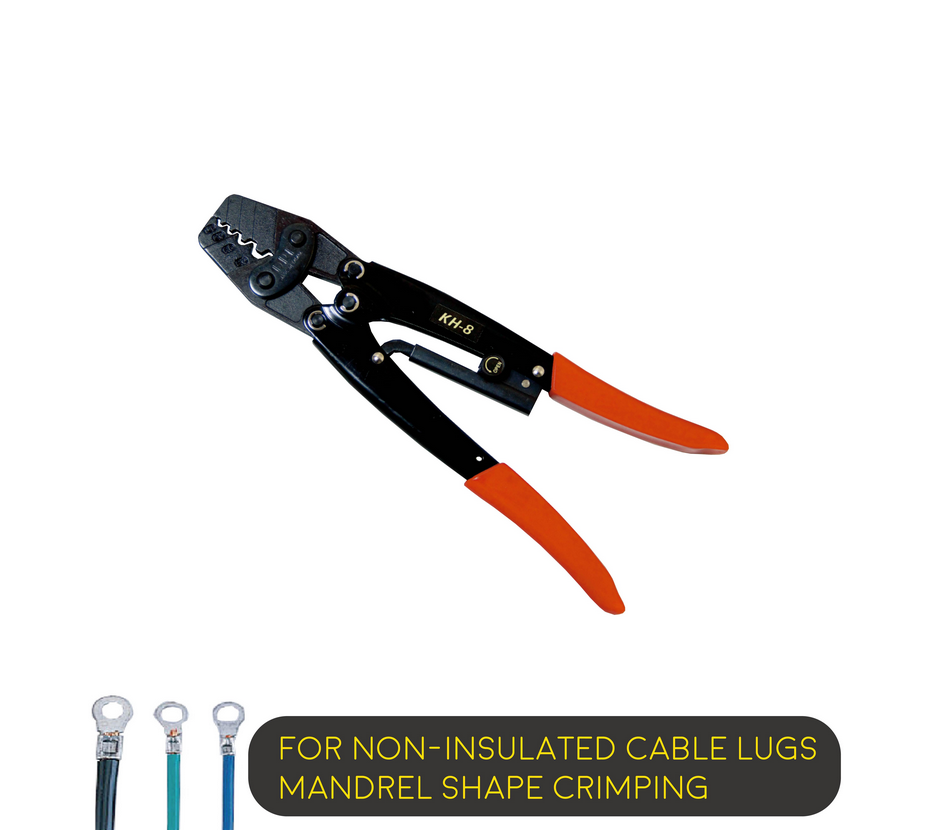 KH-8 NON-INSULATED TERMINAL 16-8 AWG Crimping Plier Ratchet Crimping Tools