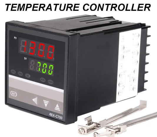 REX-C700 PID Temperature Controller Digital Display Thermostat Relay Output REX C700 220VAC K Type Size 72x72mm