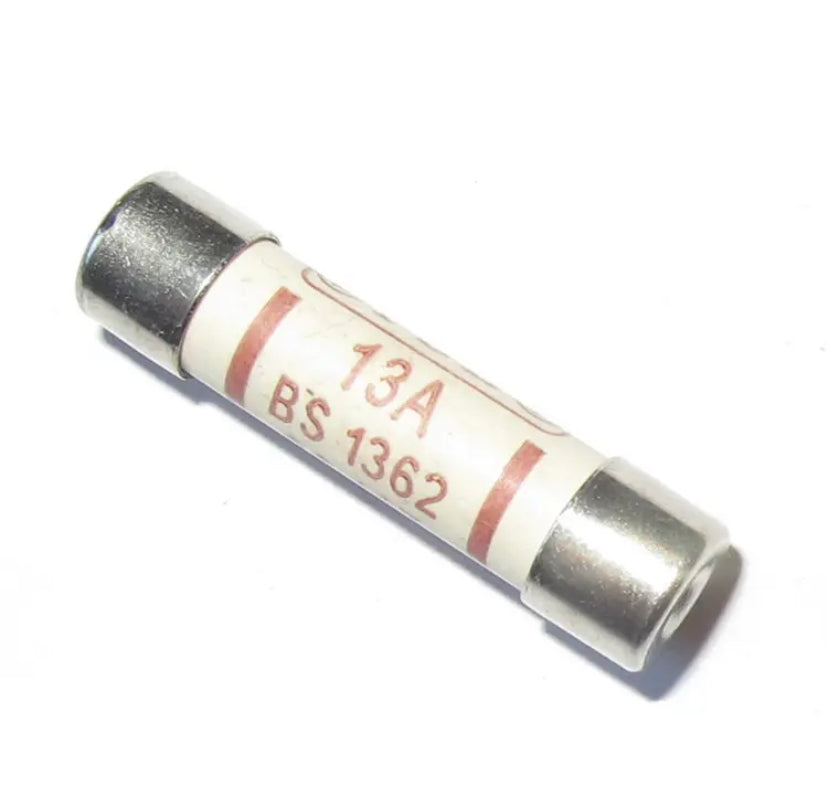 10PCS Domestic Fuses BS1362  6*25mm Filling Sand Riot Ceramic Fuse UK Standard 3A/10A/13A Cartridge Fuse Pipe for Household Applicance