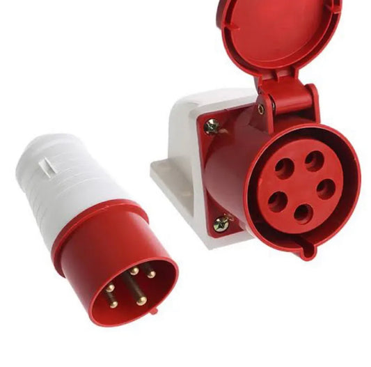 Industrial Plug Socket 4Pin IP44 Waterproof Electrical Connector Power Connection Industrial Plug 220V 380V 415V