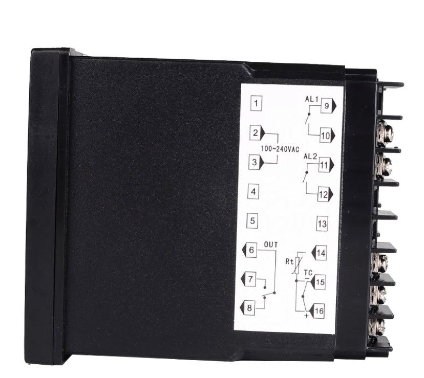 REX-C900 PID Temperature Controller Digital Display Thermostat Relay Output REX C900 220VAC K Type Size 96x96mm